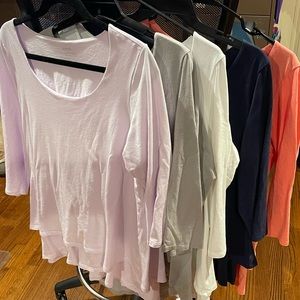 5 blouses - Pure Jill Elliptical Layered Tunic, Sz L